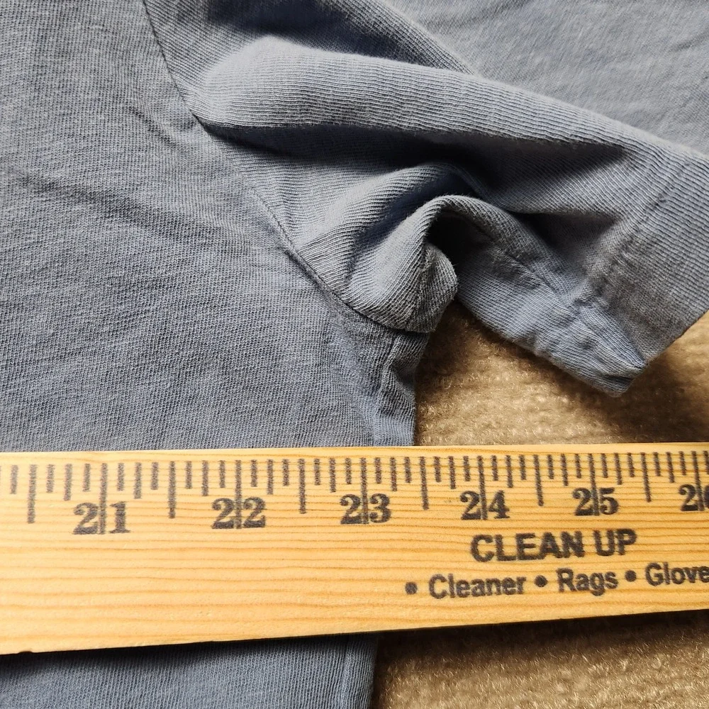 Polo Ralph Lauren T-Shirt Mens XL Blue Yellow Pony Logo Pocket Short Sleeve Tee